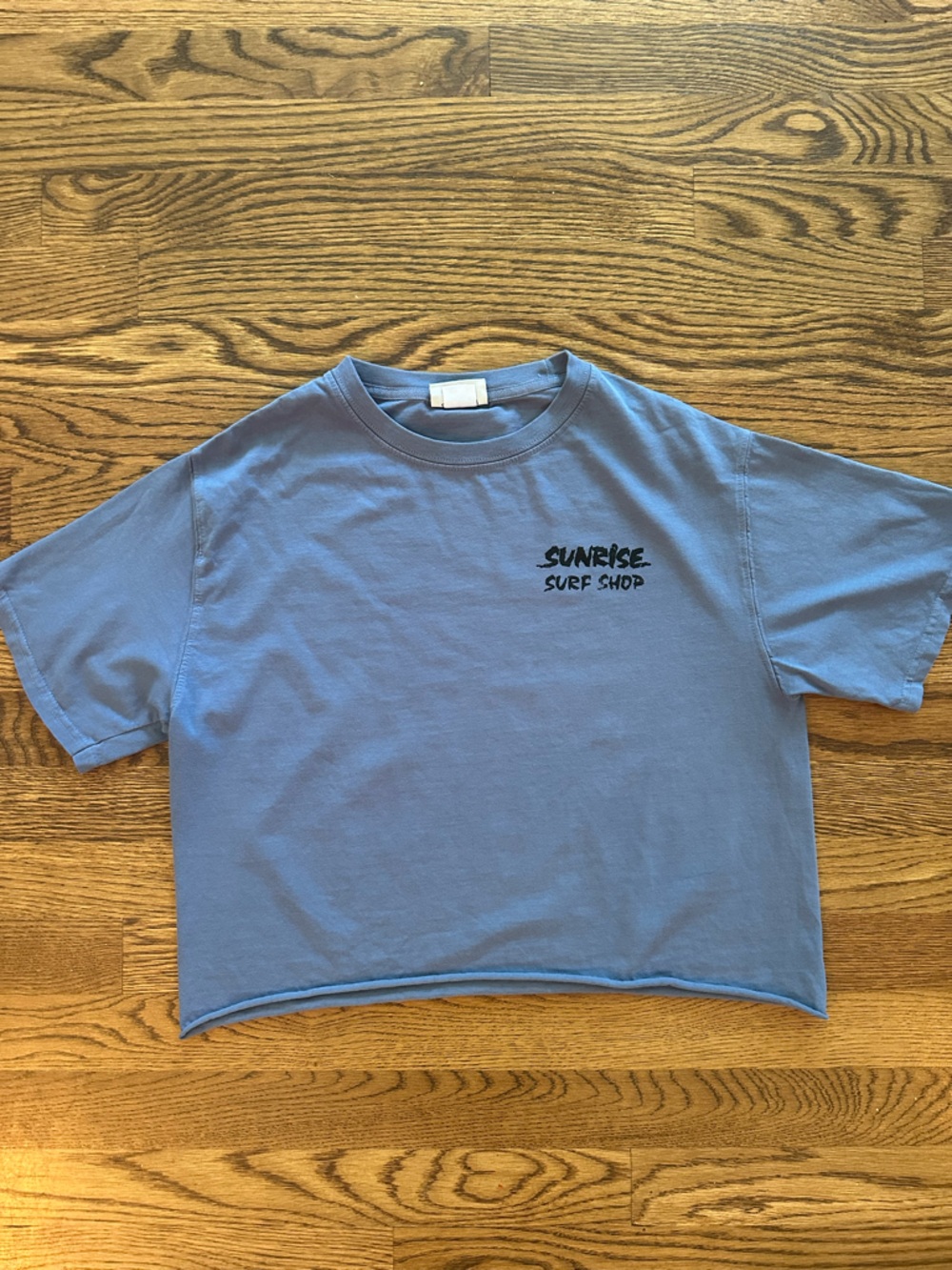 Sunrise Surf Shop Blue Cropped Tee